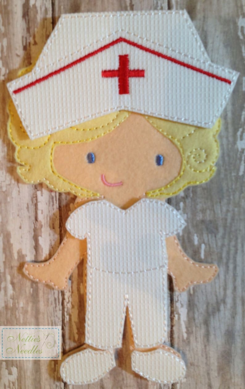 Community Helpers: Nurse OR Doctor Dress Up Outfits for Felt Doll image 2