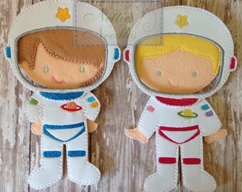 Into The Great Beyond: Space Suit For Boy OR Girl Felt Doll With Helmet