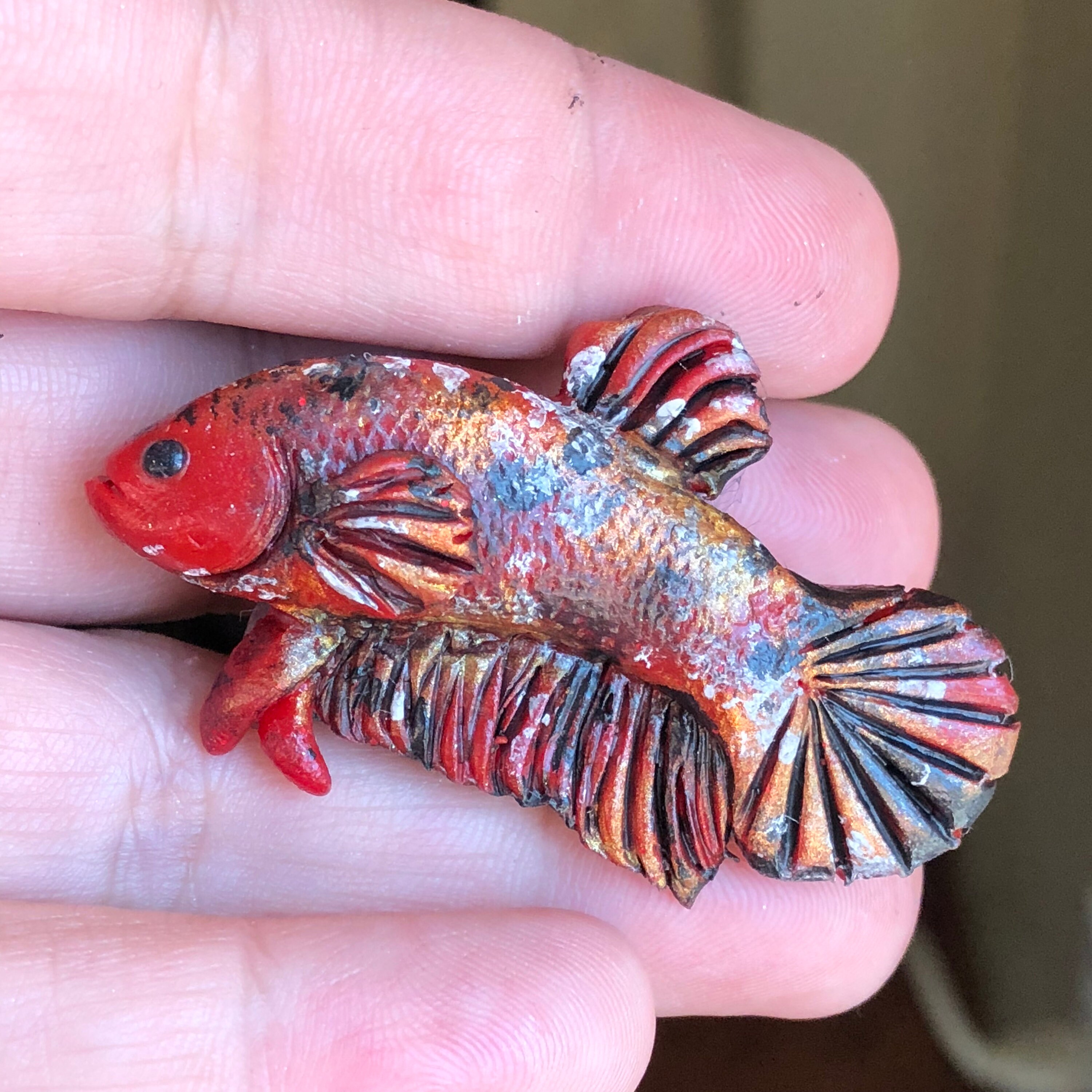 Koi Betta Fish Pin Etsy