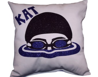 Swim Team Gifts Custom pillows for the entire team Senior gifts Great discounts offered up to 20% off and free shipping