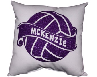 Personalized Volleyball Pillow for Teenage Girl Room Décor High School Graduation Birthday  Gift Personalized End of Season Team Gifts