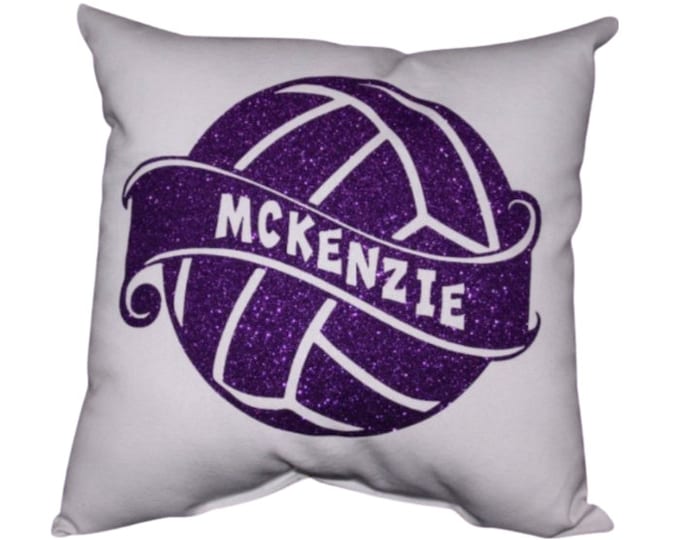 Personalized Volleyball Pillow for Teenage Girl Room Décor High School Graduation Birthday  Gift Personalized End of Season Team Gifts