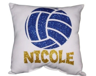 Custom Volleyball Gift Pillow for Teenage Girls Bedroom Décor Sports Gifts for Team in Bulk from Volleyball Coach Senior Night Gift