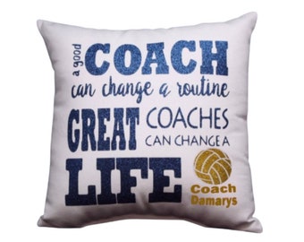VOLLEYBALL COACH GIFT,  Custom Printed volleyball coach appreciation End of season coach recognition  gift
