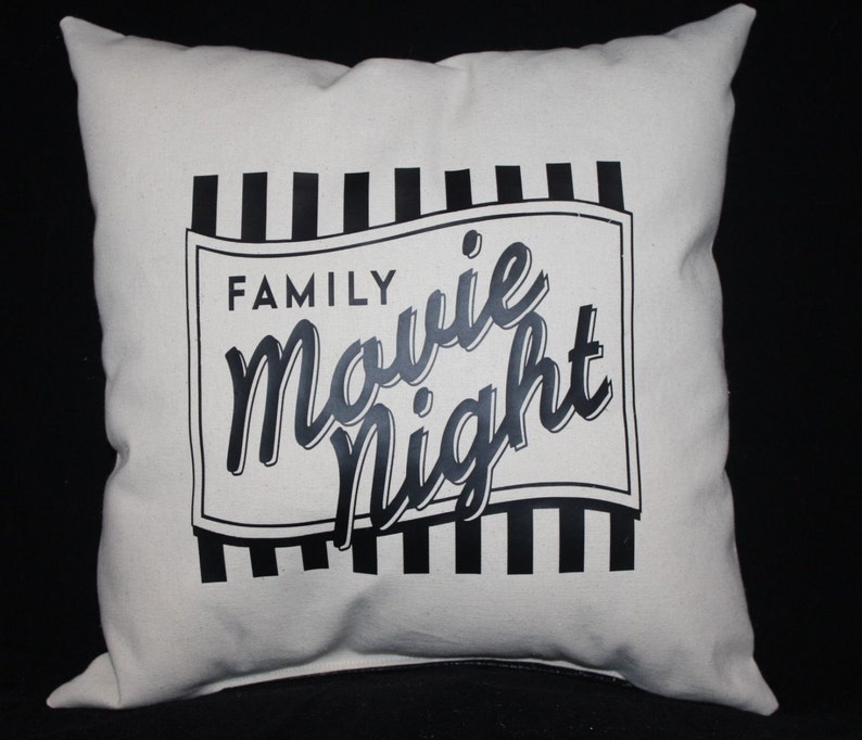 CUSTOM Printed HOME THEATER Pillow Set Personalized With Etsy