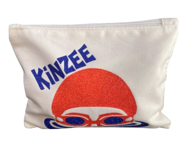 Makeup bag for SWIMMER Cosmetic Pencil Makeup Toiletry bag for swimmers  Custom printed makes the perfect  Gift for Swimmers