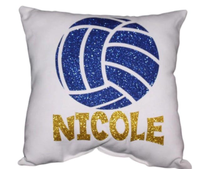 Custom Volleyball Gift Pillow for Teenage Girls Bedroom Décor Sports Gifts for Team in Bulk from Volleyball Coach Senior Night Gift