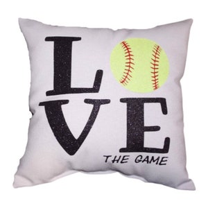 Girls Softball Pillow Custom Softball Team Gifts Senior Night Personalized Sports Gift High School Girls Softball Players Softball Birthday