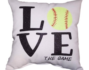 Girls Softball Pillow Custom Softball Team Gifts Senior Night Personalized Sports Gift High School Girls Softball Players Softball Birthday