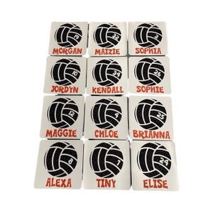 Volleyball Team Locker Magnets  Custom gifts personalized signs Perfect recognition for entire team Senior Night Coaches Gift Team Gifts