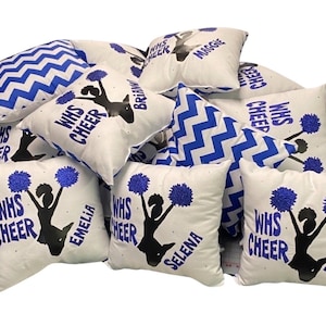 Cheerleader gift custom printed and personalized pillow Senior Gifts Unique Cheerleader squad presents Cheer Decor Cheerleading gift idea