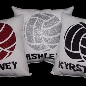 Girls Volleyball Custom Pillow Volleyball Team Gifts for Teenage Girls Senior Night Personalized for High School Athletes Team Discounts image 2