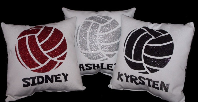 Girls Volleyball Custom Pillow Volleyball Team Gifts for Teenage Girls Senior Night Personalized for High School Athletes Team Discounts image 2