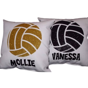 Girls Volleyball Custom Pillow Volleyball Team Gifts for Teenage Girls Senior Night Personalized for High School Athletes Team Discounts