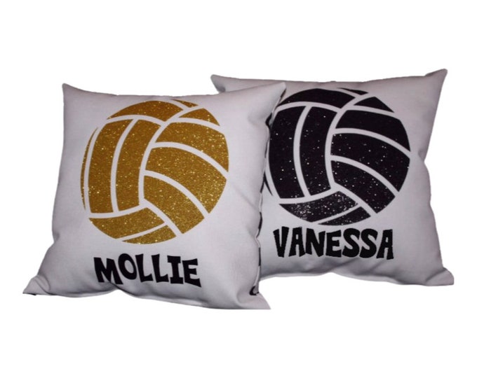 Girls Volleyball Custom Pillow Volleyball Team Gifts for Teenage Girls Senior Night Personalized for High School Athletes Team Discounts