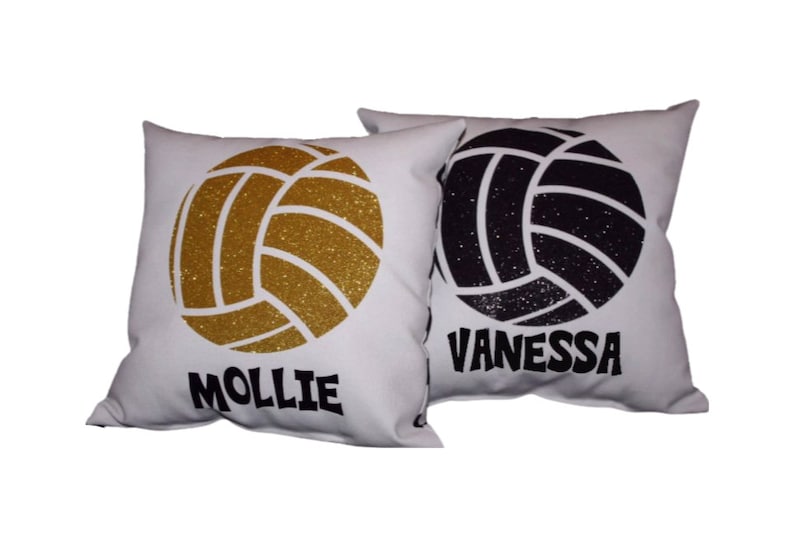 Girls Volleyball Custom Pillow Volleyball Team Gifts for Teenage Girls Senior Night Personalized for High School Athletes Team Discounts image 1