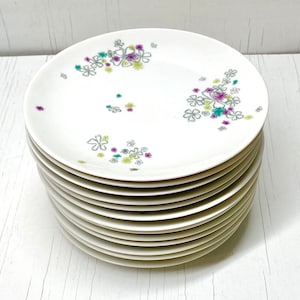 Midcentury Raymond Loewy “Gayety” bread and butter plates, 14 available