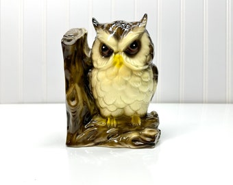 Vintage ceramic owl bookend