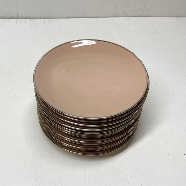 Beautiful midcentury Franciscan “Sandalwood” china bread and butter plates; goes well with Franciscan “Ballet” pattern