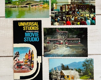 Universal Studios - Vintage Postcard Set & Brochure - 1970's - California - Hollywood - Ephemera