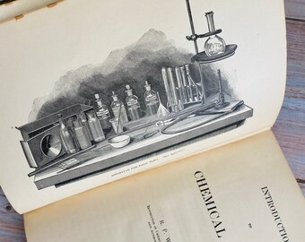 1890 - Introduction to Chemical Science - R.P. Williams - Chemistry - Antique Book - Illustrated - Science
