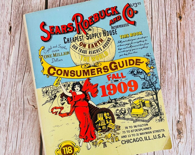 Sears Roebuck & Co. 1909 Catalog Vintage Ephemera Shopping
