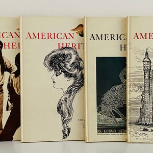 1969 - American Heritage Magazine - Set of 5 - Vintage Book - American History - Nostalgia