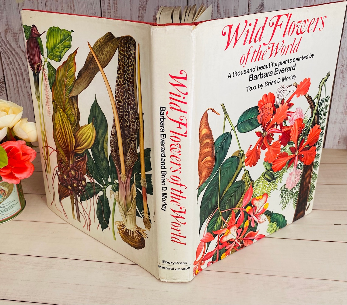 Wild Flowers of the World Vintage Botanical Book Barbara Etsy