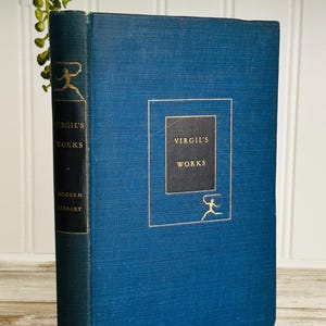 1934 - Virgil&#39;s Works - Aeneid - Eclogues - Georgics - The Modern Library - Vintage Hardcover Book