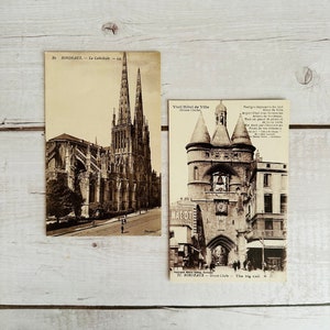 Vintage B&W Postcard Set - Bordeaux France - Unused - European - Ephemera - Vintage Postcards