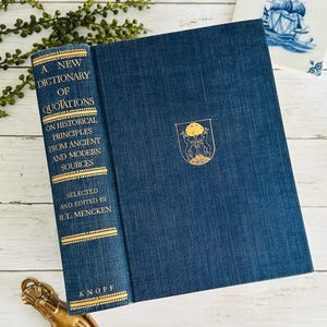 1942 - Erstausgabe - Ein neues Lexikon der Zitate von H. L. Mencken - Alfred A. Knopf - Berühmte Zitate - Vintage Buch