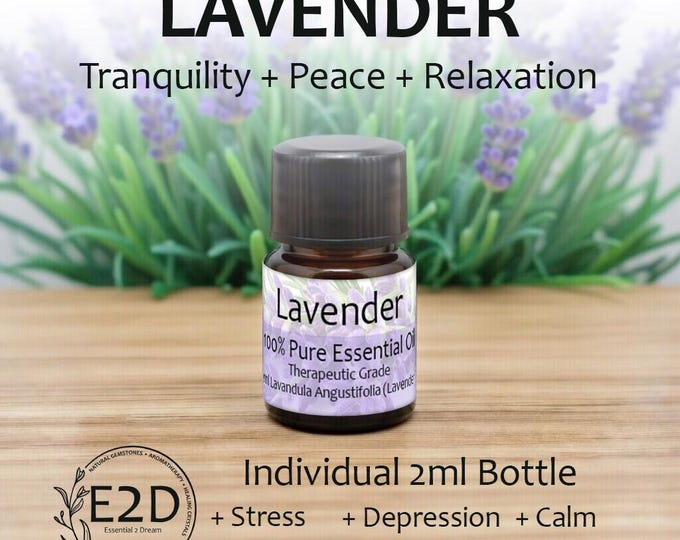 Calming Floral Lavender Essential Oil for Aromatherapy (2ml)