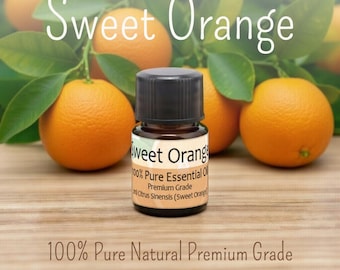 Sweet Orange Essential Oil 2ml, Citrus Aromatherapy Diffuser Refill
