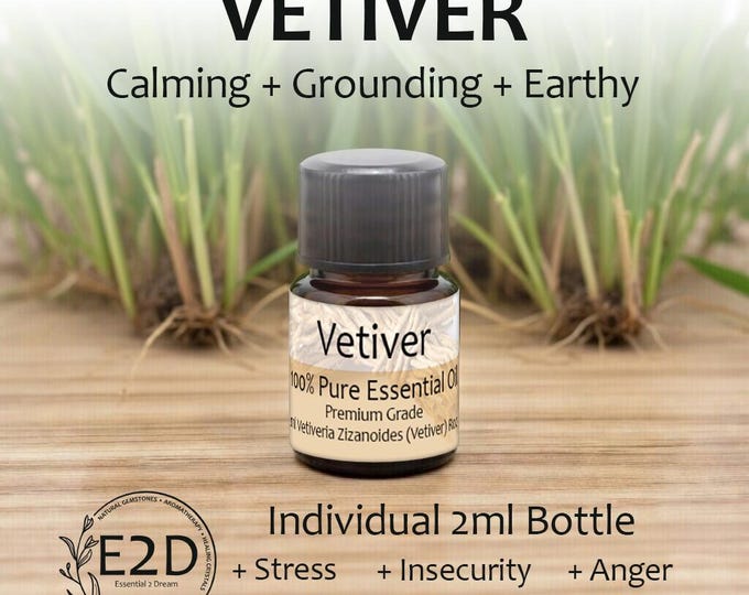 Earthy Vetiver Essential Oil for Aromatherapy (2ml)