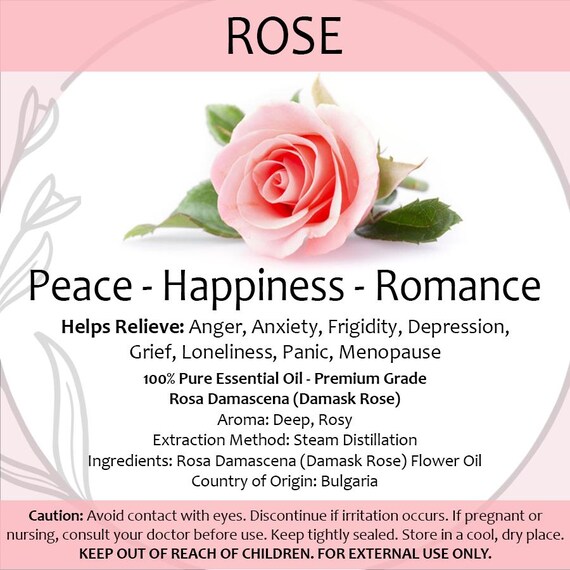 Rose Essential Oil 2ml — Romantic Floral Aromatherapy Sample