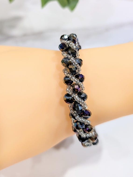 Rainbow Aura Russian Spiral Bracelet