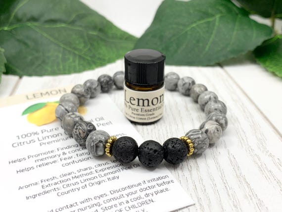 Crazy Lace Agate Diffuser Bracelet • Bracelet for Joy, Happiness, Movement and Optimism • Aromatherapy Jewelry • 8mm Oil Diffuser
