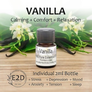 Warm Sweet Vanilla Essential Oil for Comfort & Aromatherapy (2ml)