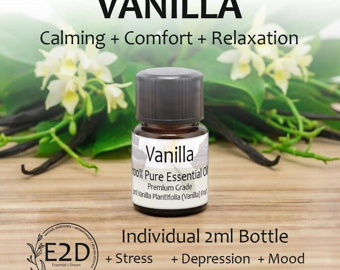 Warm Sweet Vanilla Essential Oil for Comfort & Aromatherapy (2ml)