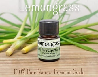 Lemongrass Essential Oil 2ml, Energizing Aromatherapy Diffuser Refill