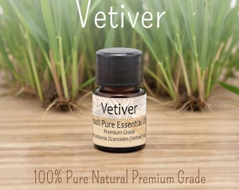 Vetiver Essential Oil 2ml, Woodsy Aromatherapy Diffuser Refill