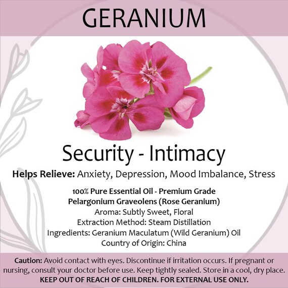 Geranium Essential Oil 2ml — Floral Aromatherapy Sample