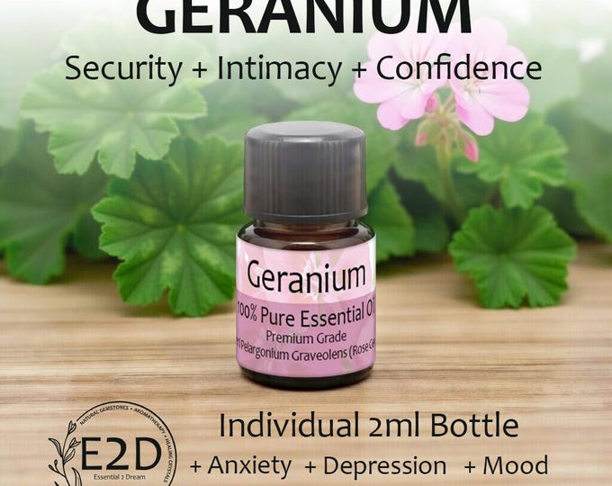 Sweet Floral Geranium Essential Oil for Aromatherapy (2ml)