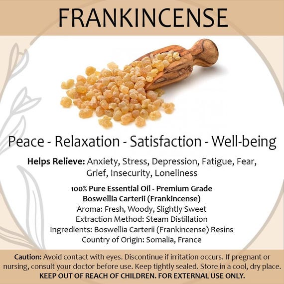 Frankincense Essential Oil 2ml — Peaceful Relaxation Aromatherapy Sample Bottle