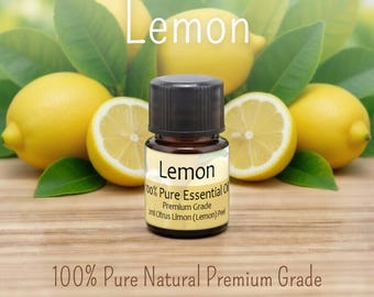 Lemon Essential Oil 2ml, Citrus Aromatherapy Diffuser Refill
