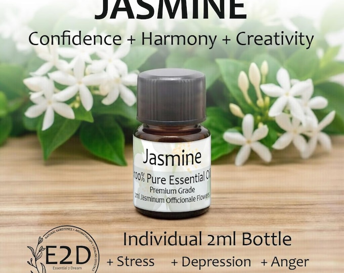 Fresh Floral Jasmine Essential Oil for Aromatherapy (2ml)