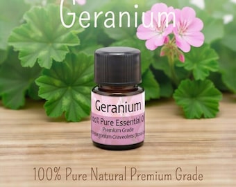 Geranium Essential Oil 2ml, Floral Aromatherapy Diffuser Refill