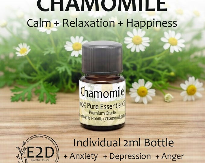 Calming Floral Chamomile Essential Oil for Aromatherapy (2ml)