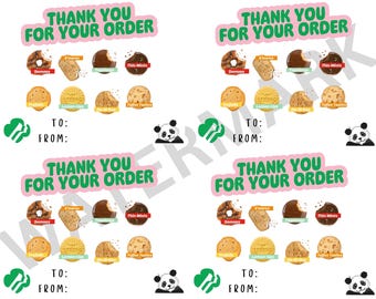 Scout Thank You Cards I Thank You Cookie Cards I Scouts I Scout Cookies