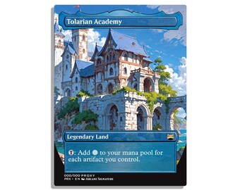 Tolarian Academy - Magic Playtest Proxy - Fullart - Etsy